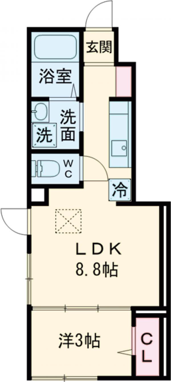 セレスティア柴又Ⅳの間取り