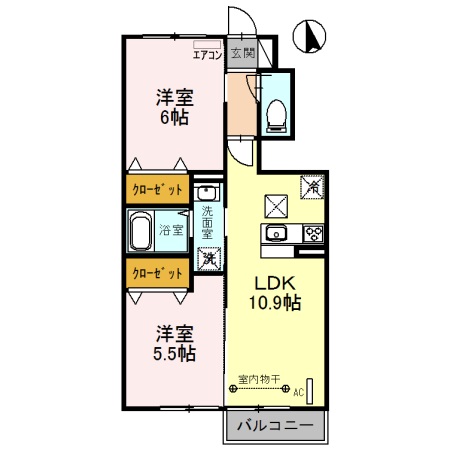 ボナール・Tの間取り