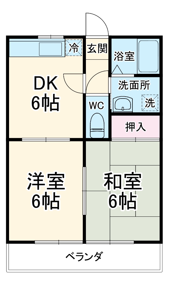 さくらコーポⅠの間取り