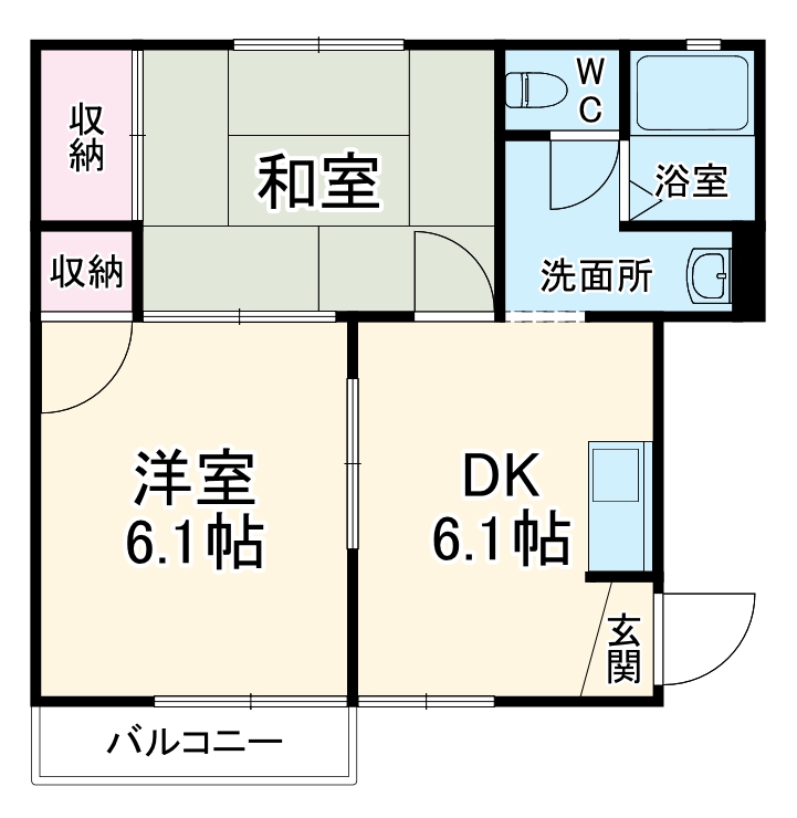 ハイムタナカの間取り