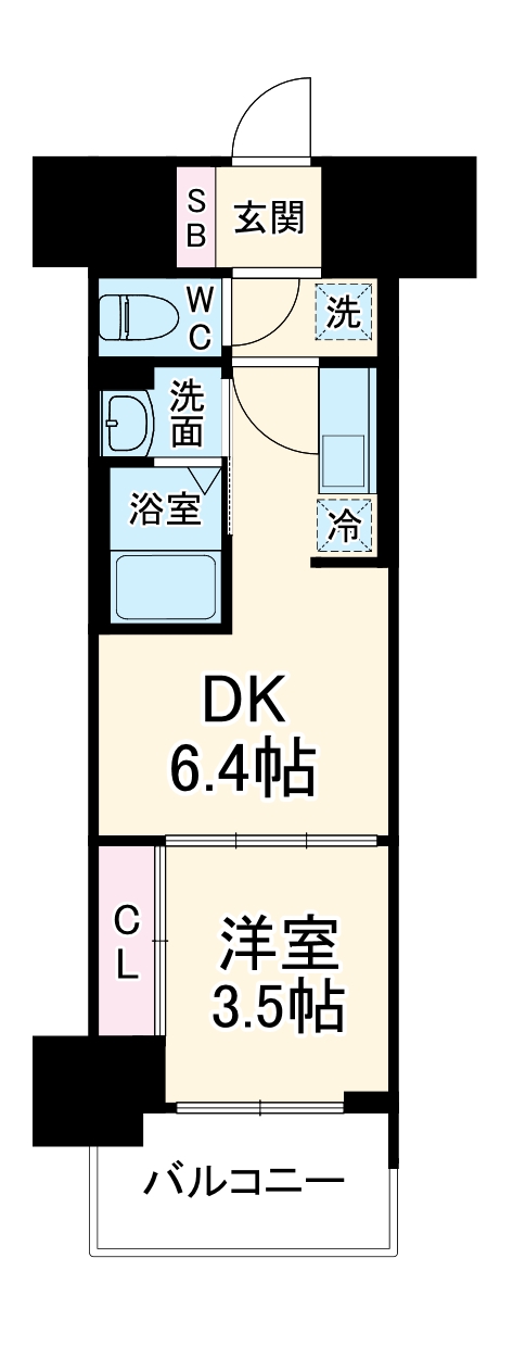 L&Cレジデンス鶴舞公園の間取り