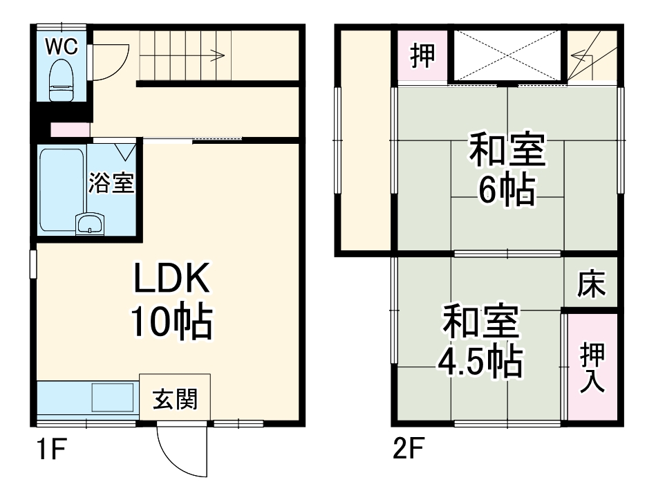 栄町戸建2の間取り