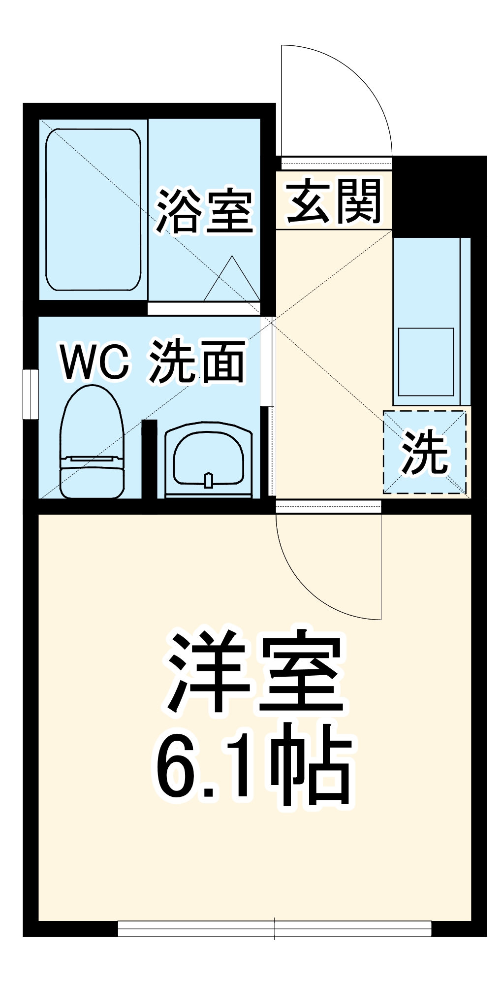 ロッシェル橋本3 1号棟の間取り