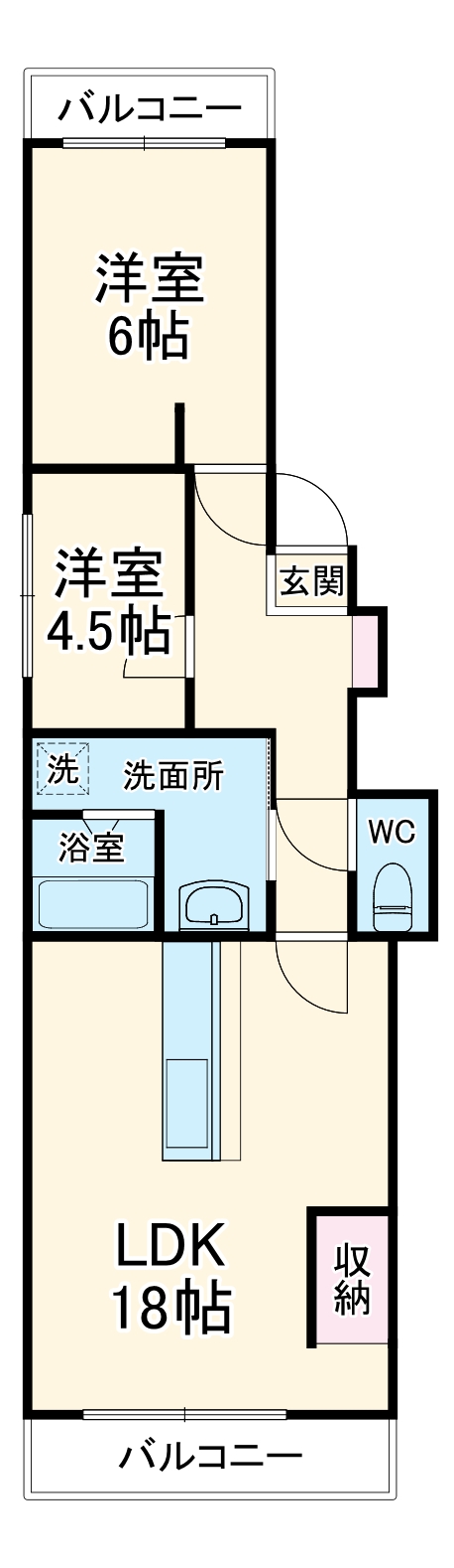 岩倉駅西ビルの間取り