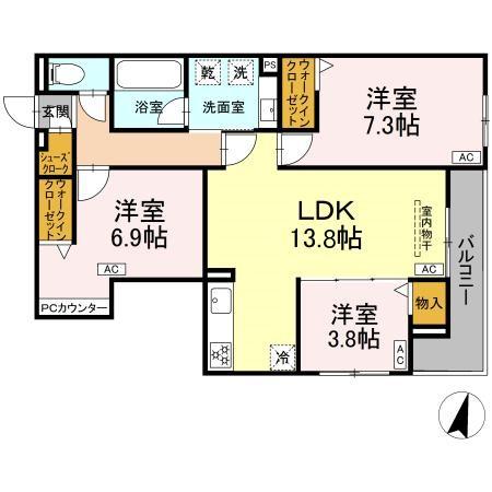 luvita上社の間取り
