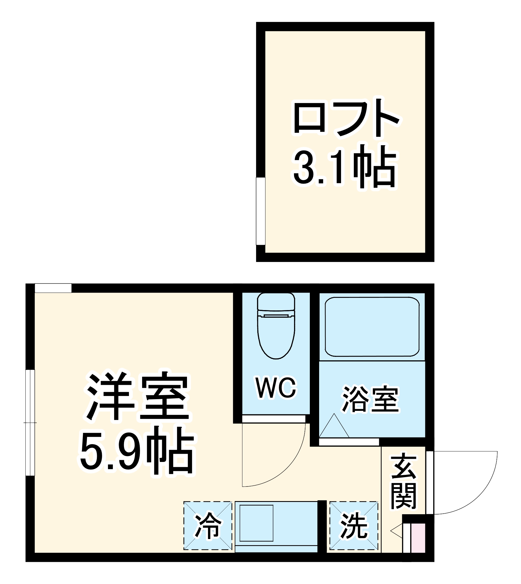 エスポワール二俣川の間取り