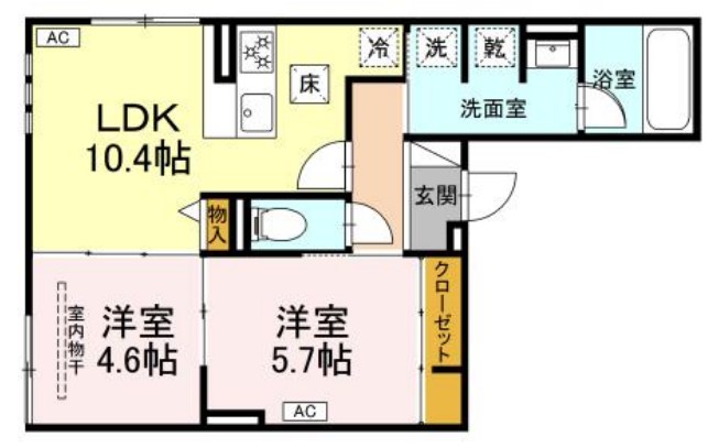 ルサンティエ一社の間取り