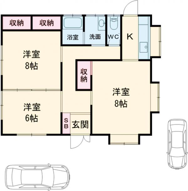 祇園5丁目戸建貸家の間取り