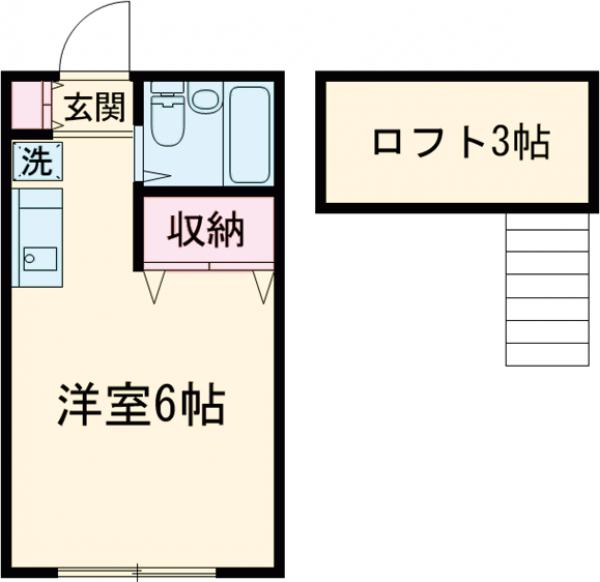 桃山コーポの間取り