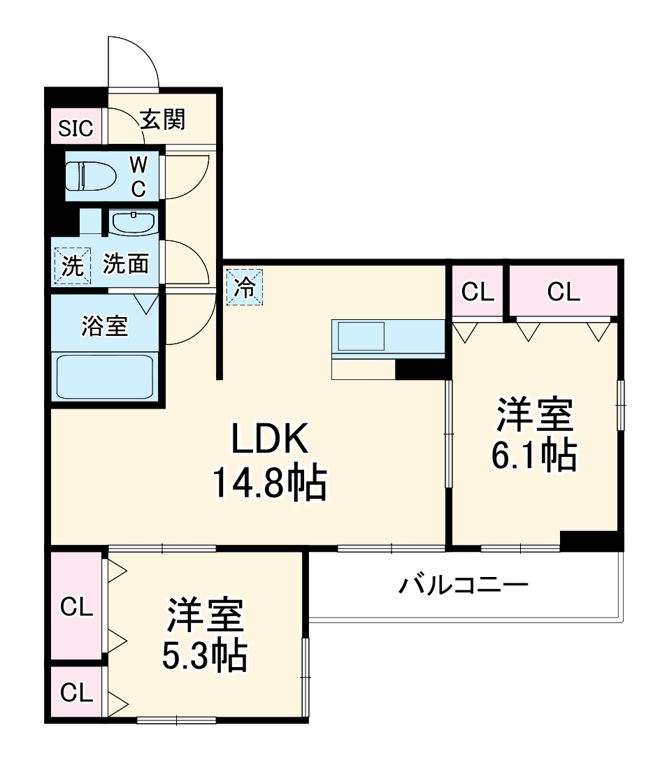 メゾンセリーブの間取り