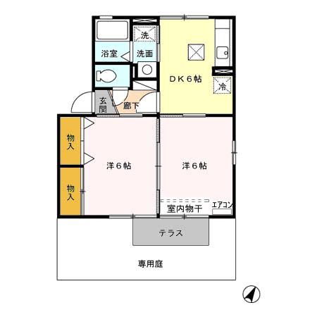 ウッズパディー A/B/C/Dの間取り