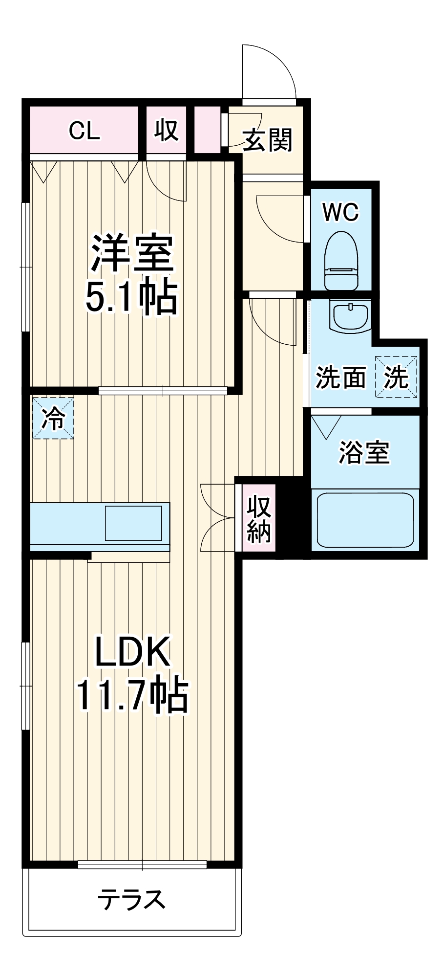 仮）ウィスティリアEastの間取り