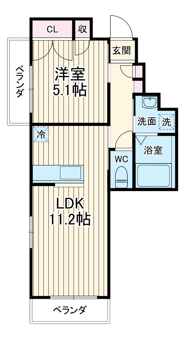 仮)ウィスティリアEastの間取り