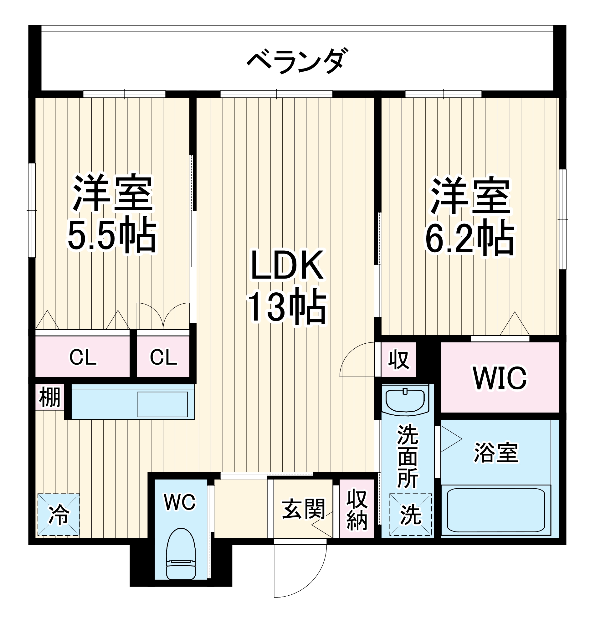 仮)ウィスティリアEastの間取り