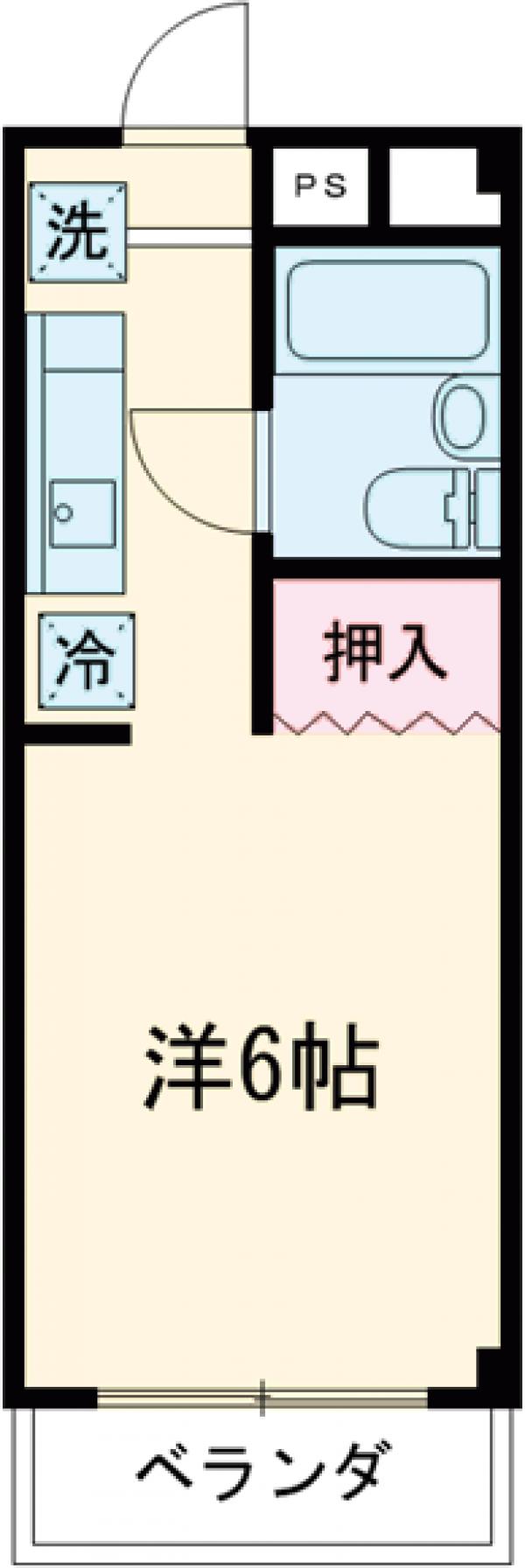 プランドール長尾Bの間取り