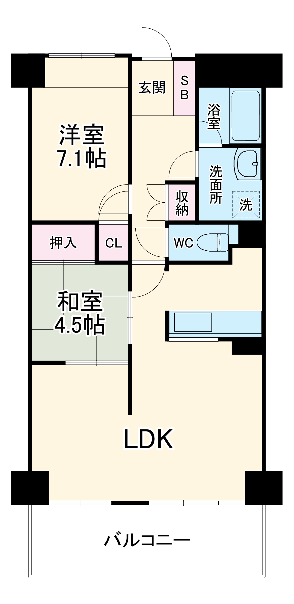 ザ・シーン城北イーストスターの間取り