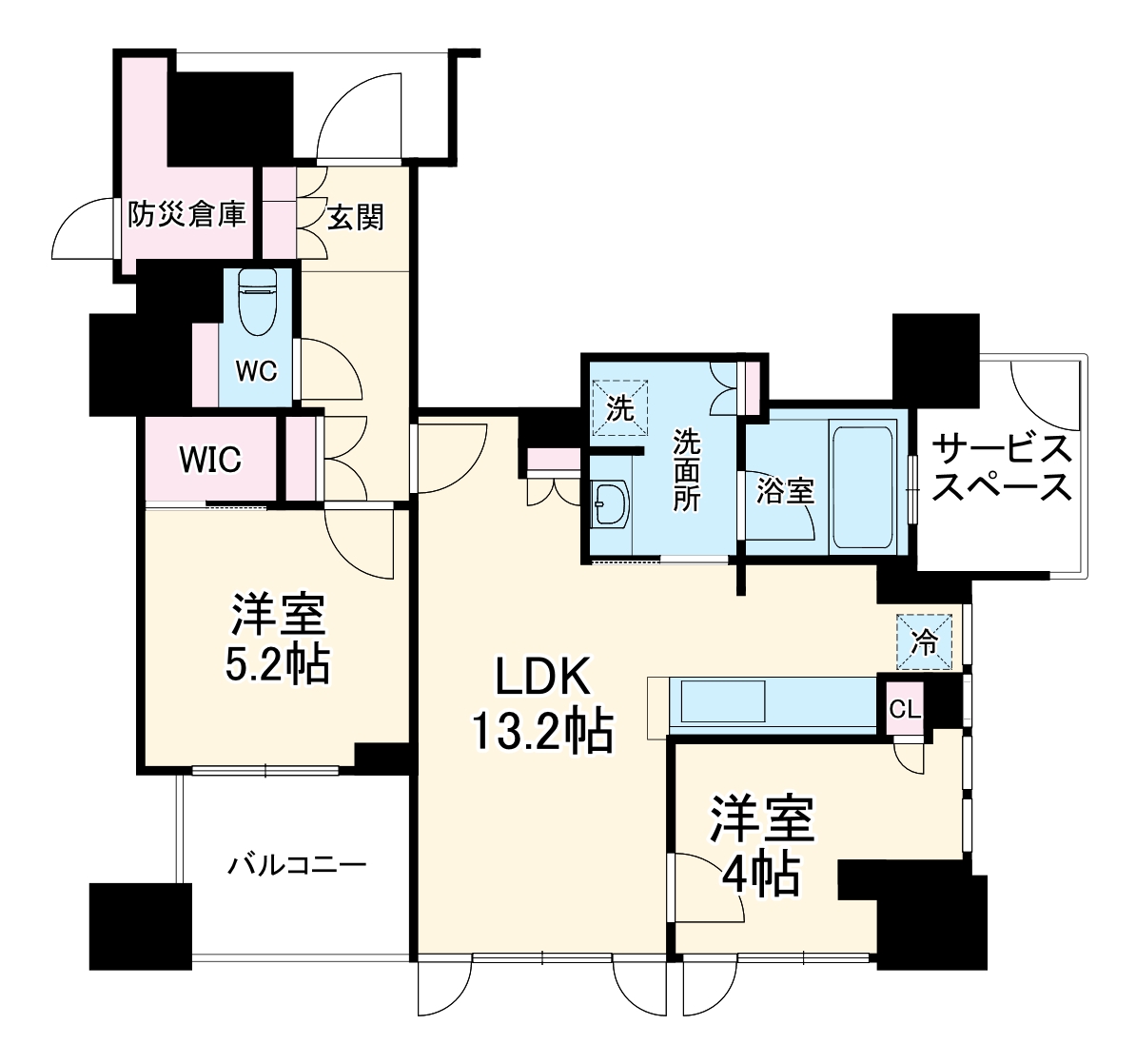 プラウドタワー梅田豊崎の間取り