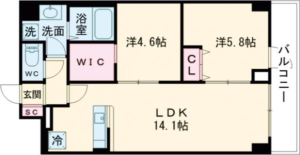 KDXレジデンス上板橋の間取り