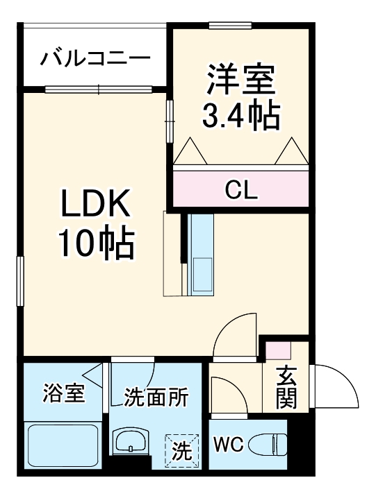 LECOCON四日市Ⅷの間取り