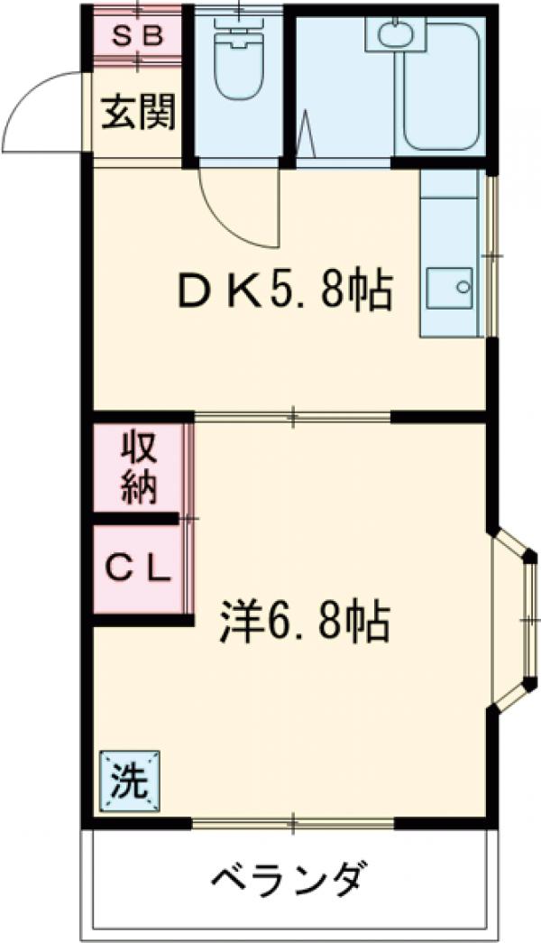 柏倉コーポの間取り