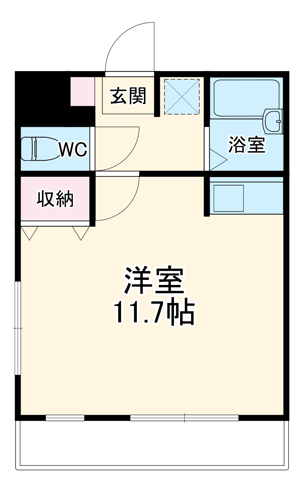 ウイングコート伊奈の間取り