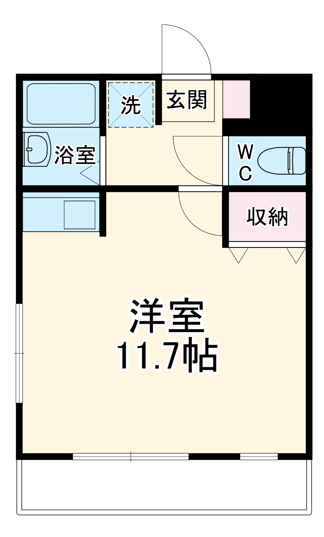 ウイングコート伊奈の間取り