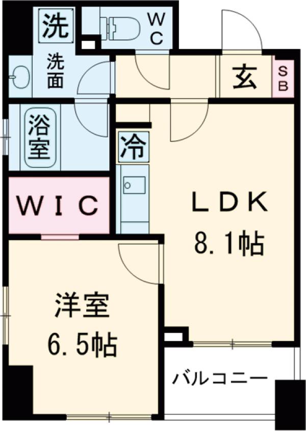 ＣＩＴＹ　ＳＰＩＲＥ　芝公園・0601号室の間取り