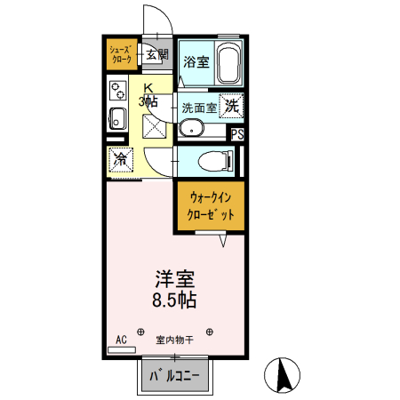 コモド Aの間取り