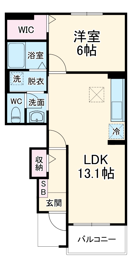 アロッジオニッコウⅡの間取り