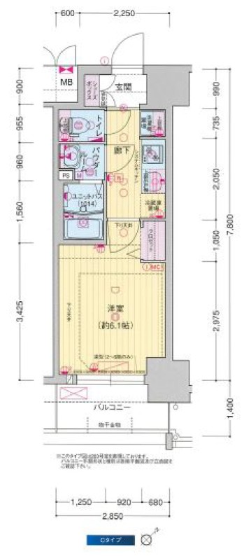 プレサンス DOMECITY コレー レの間取り