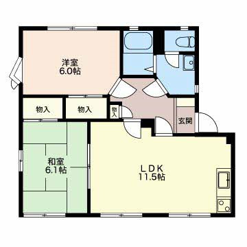 クレストアベニューCの間取り