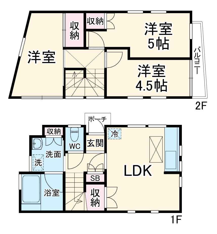 纒ハウスの間取り