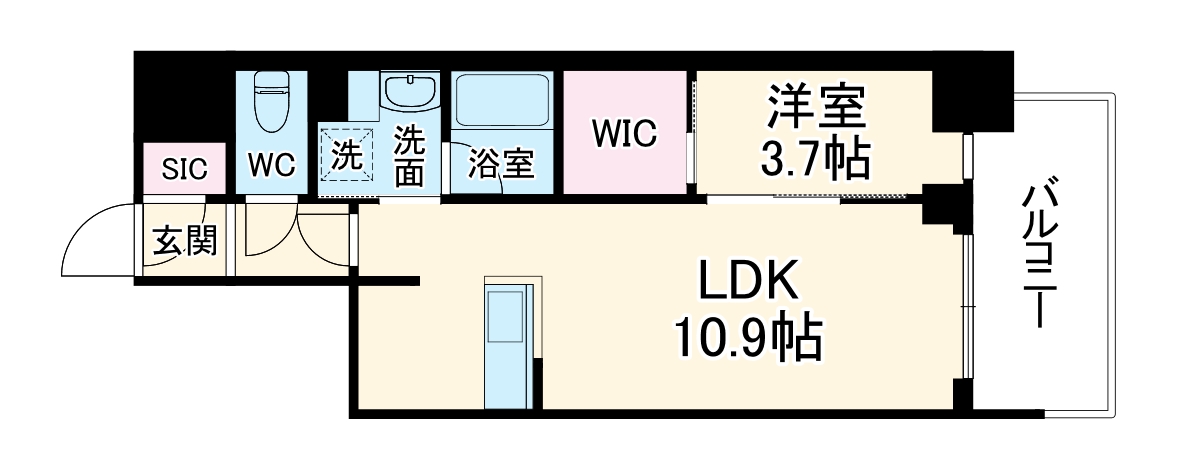 RJRプレシア南堀江の間取り