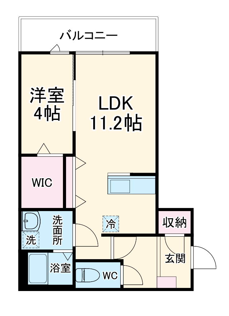 ルピナス東門前の間取り