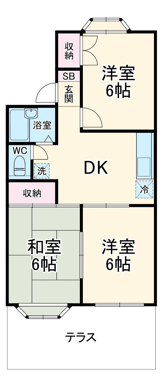 アネックス大川の間取り