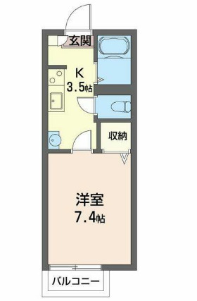 ソシアKの間取り