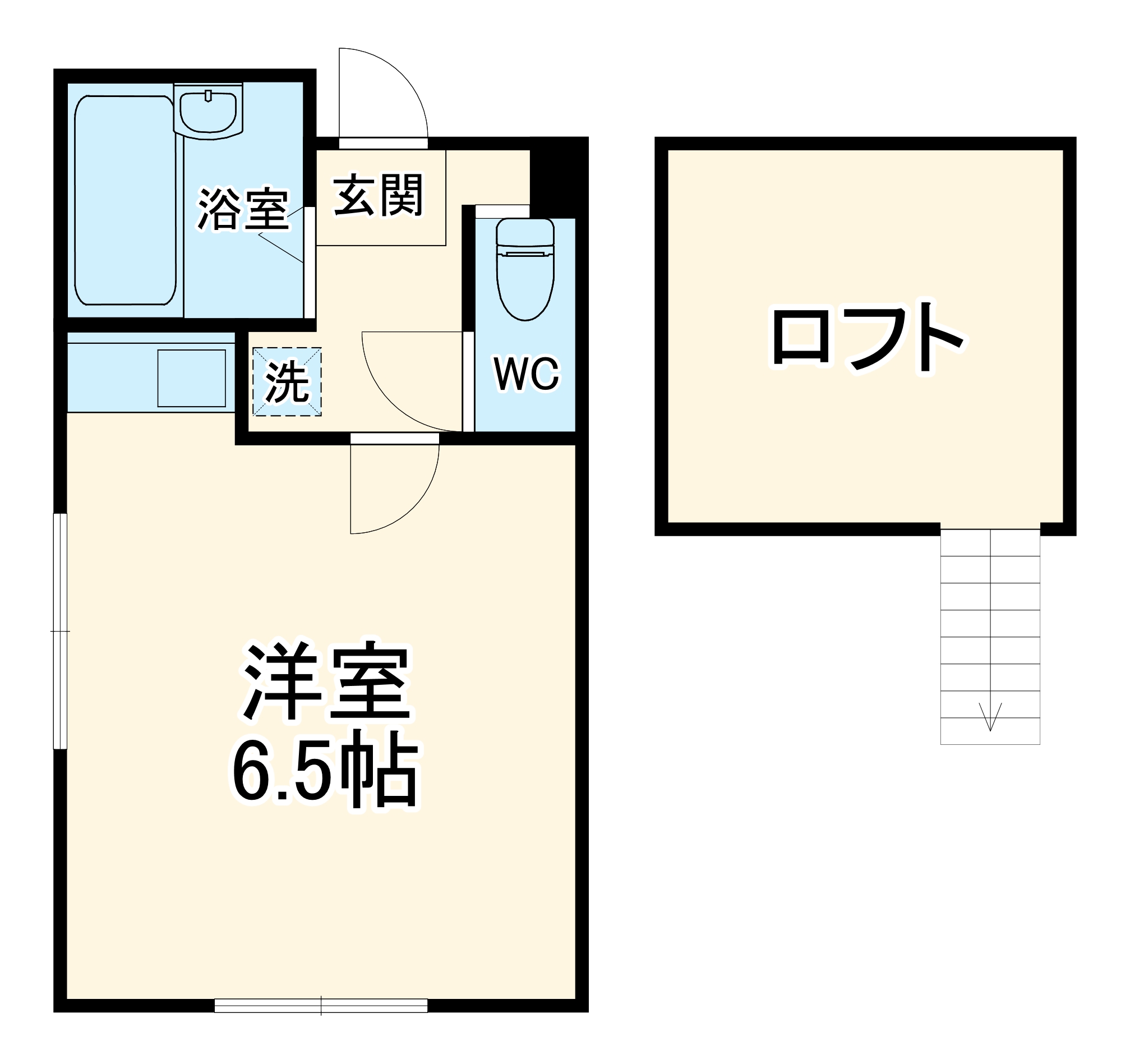 ロッシェル南台1の間取り