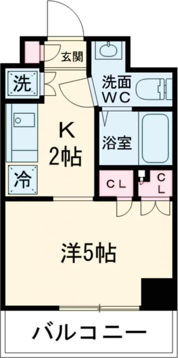 エスティメゾン武蔵小山の間取り