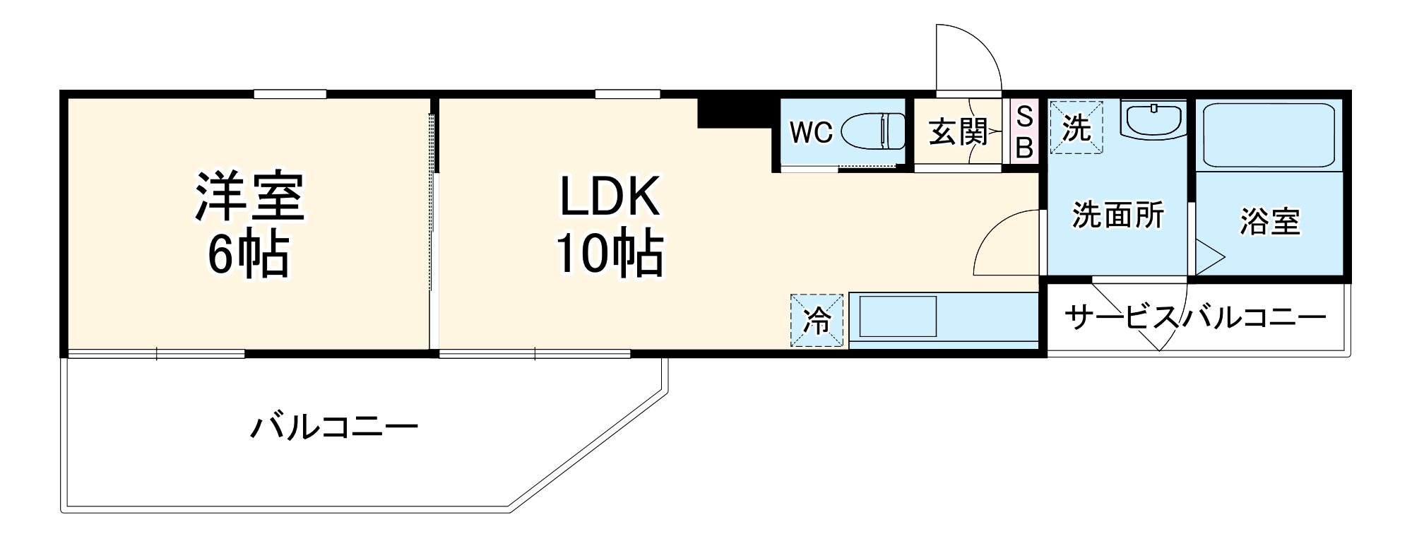INOVE二子新地の間取り
