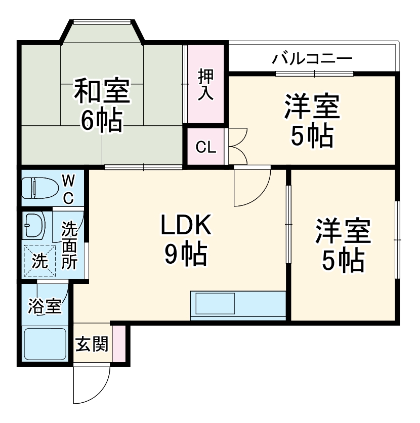 レジデンス三津屋の間取り