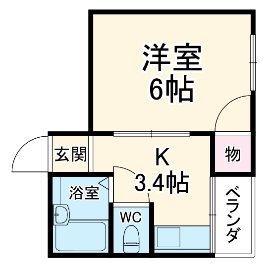 レジデンス三津屋の間取り