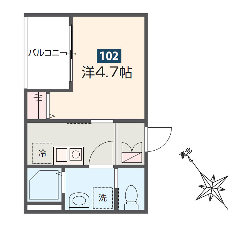 MELDIA京成稲毛の間取り