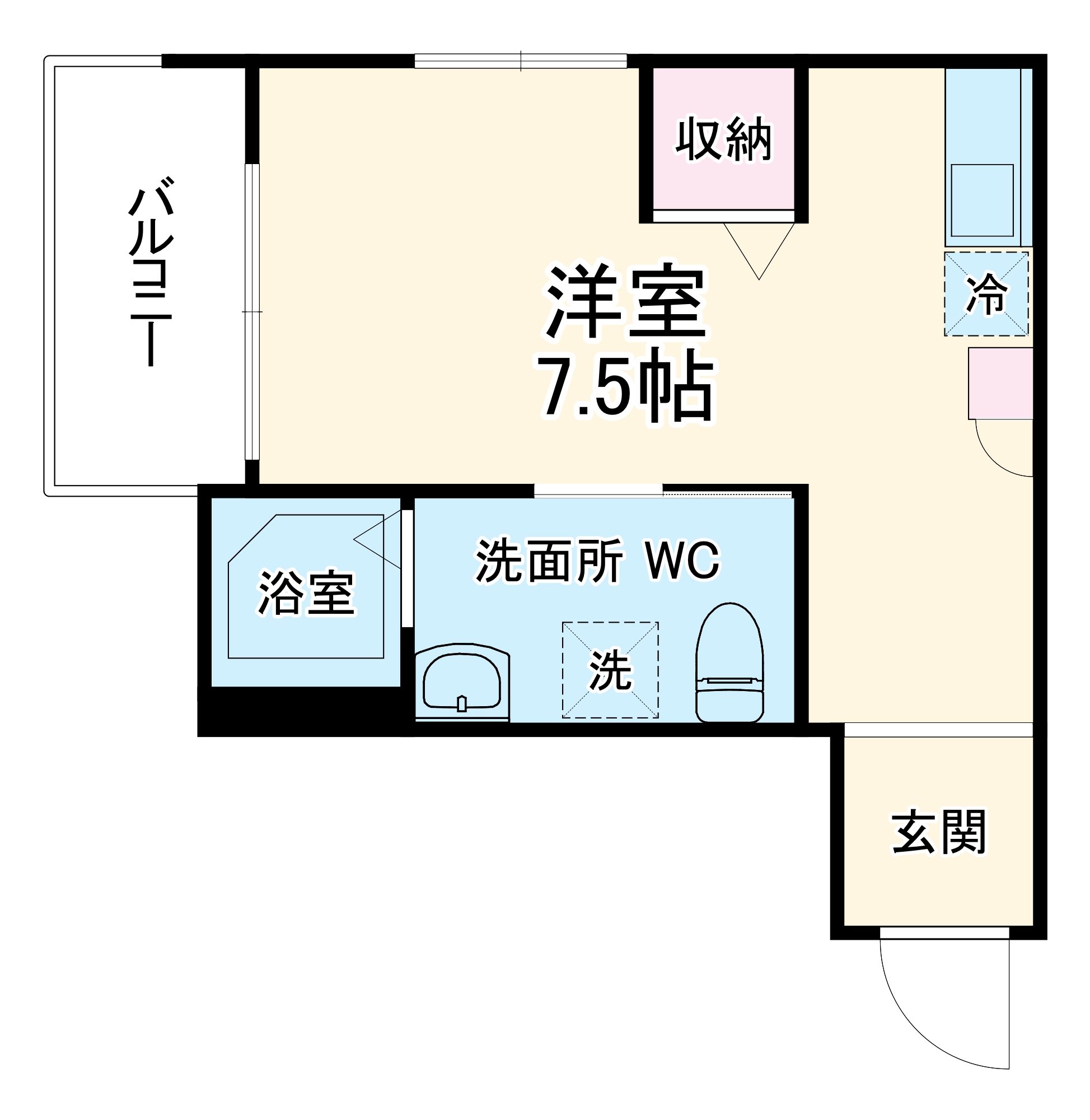 MELDIA京成稲毛の間取り