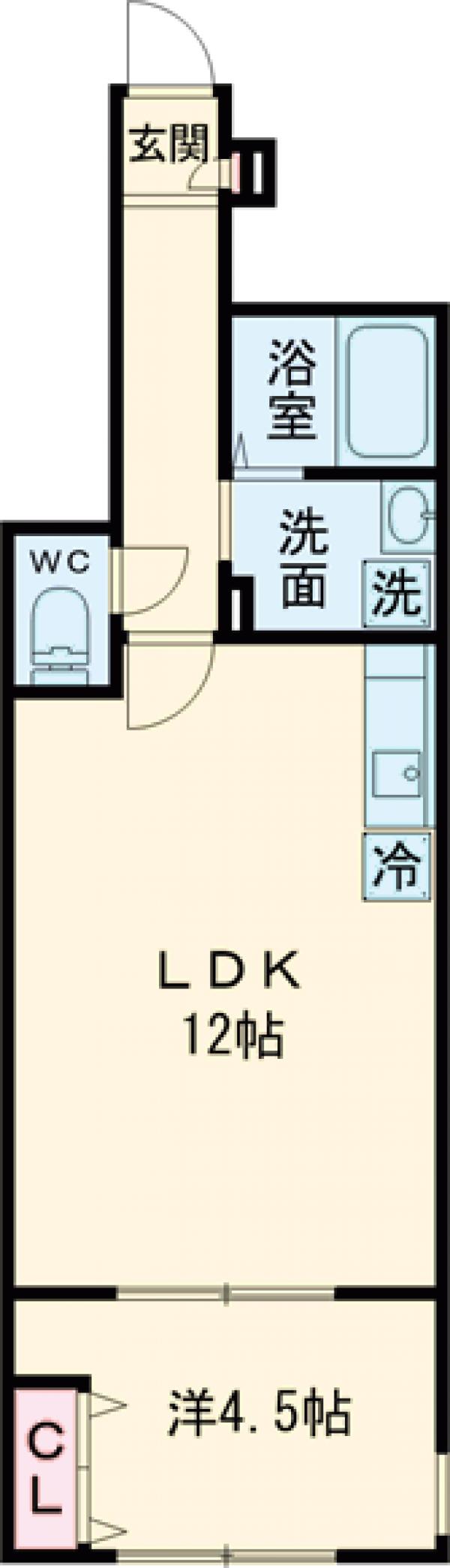 ウェルスクエア目黒祐天寺の間取り