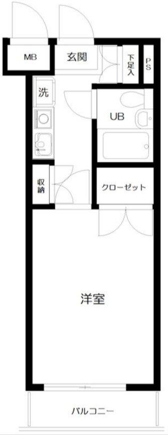 メインステージ大森海岸の間取り