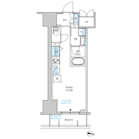 ロイジェントパークス千葉中央の間取り