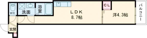 (仮)東羽衣3丁目アパートの間取り