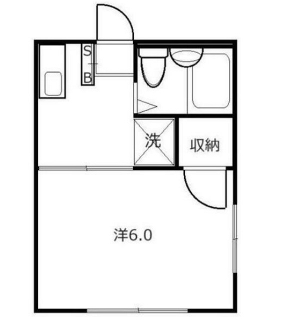 シティハイムユニバの間取り