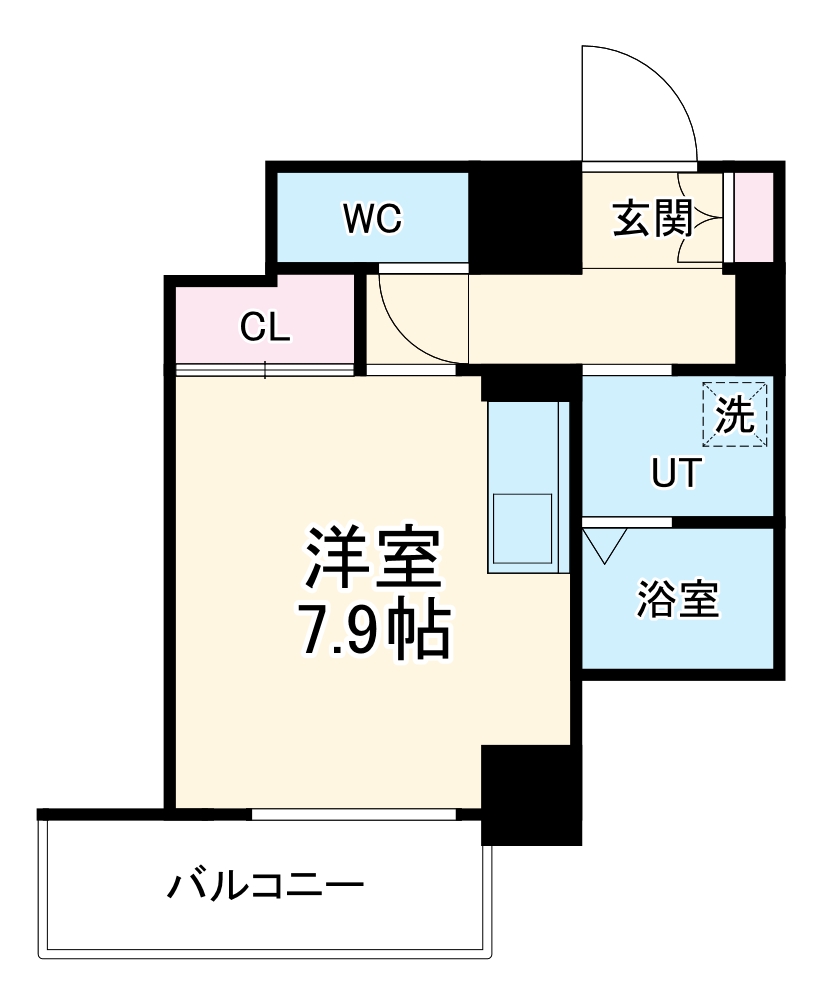 橘の完工年月(2020年4月)築の賃貸マンションの間取り