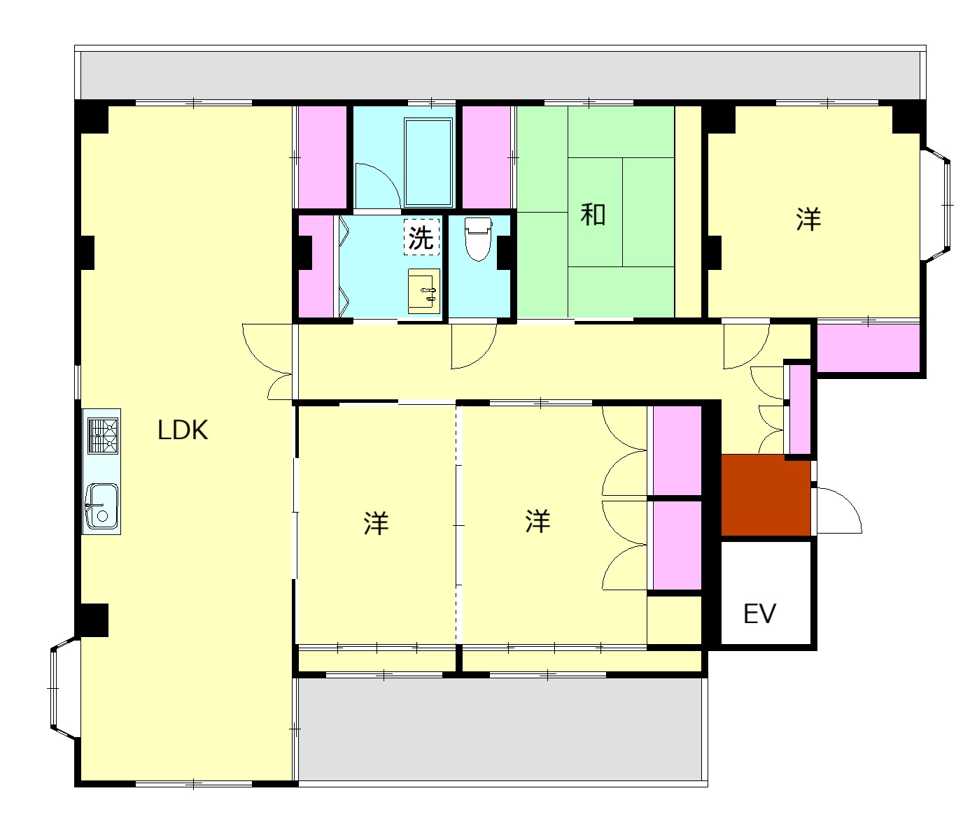 リエス箱根湯本の間取り